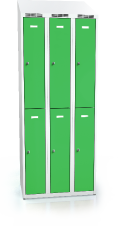  Divided cloakroom locker ALSIN with sloping top 1995 x 750 x 500